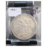 1881 Morgan Dollar, Silver