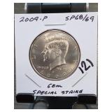 2009-P Kennedy Half Dollar, SP68/69