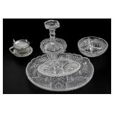 Clear Cut-Glass Dish Collection