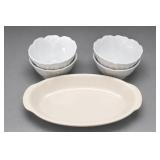 Porcelain Scalloped Tableware Collection