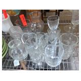 Vintage Clear Glassware Assortment