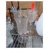 Vintage Etched Glassware Assortment
