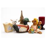 Assorted Figurines: Mallard Duck & Teddy Bears