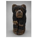 Carved Wood Bear Sculpture