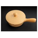 Flame Technique Lidded Handled Pot
