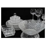 Clear Pressed Glassware Collection