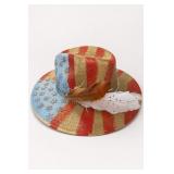 Judith March American Flag Cowboy Hat