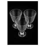 Libbey Sirrus Clear Ribbed Water Goblets