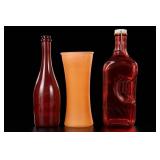 Glass Bottles And Vase Group