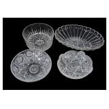 American Brilliant Cut Glass Bowls, Set of 4
