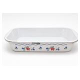 Floral Enamelware Roasting Pan