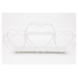 2-Tier Heart-Shaped Metal Wall Shelf