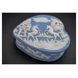 Topaz Ceramics Unicorn Heart-Shaped Box