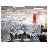Large Clear Glass Wine Glasses