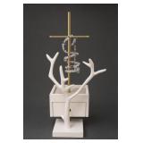 Cosmopolitan Jewelry Tree Stand With Drawer