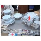 Thomson Pottery Black Stripe Dinnerware Set