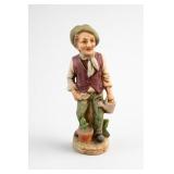 Homco Vintage Farmer Figurine With Carrots