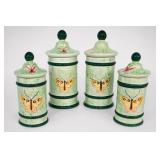 Ceramic Butterfly Canister Collection