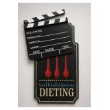 Open Road Brands Willpower Dieting Sign Clapboard