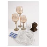 Dorothy Thorpe Topaz Lustre Wine Glasses & More