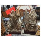 Sterling Industries Gilt Acanthus Leaf Bookends