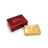 999.9 Gold Foil Benjamin Franklin Playing Cards
