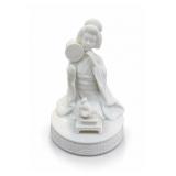 Toyo Japan Porcelain Music Box Figurine