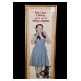 The Wizard Of Oz Dorothy Gale Framed Wall Sign