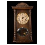 Decor Wood Pendulum Wall Clock With Key