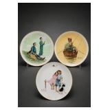Gorham Norman Rockwell Four Seasons China Plates