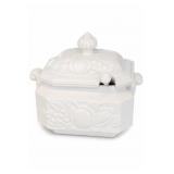 Himark Japan White Ceramic Fruit Tureen With