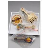 Hard Rock Cafe Guitar Pins & Button Lot