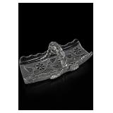 Fostoria Cambridge Rose 3-Part Glass Divided Tray