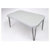 Vintage Mid-Century Formica Chrome Dining Table