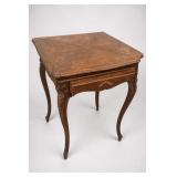 A. Lampre French Louis XV-Style Inlaid Game Table