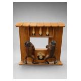 Corona Extra Taxidermy Two-Frog Beer Display