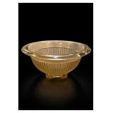Federal Glass Golden Glow Amber Ribbed Mixing