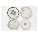 Haviland & Hancock Assorted Plates, 4 Pc