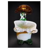 Vintage Murano Art Glass Clown Bowl Planter