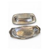 Sheffield EPNS Hammered Covered Serving Dish