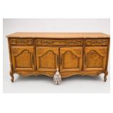 Stanley 4-Door Carved Wood Sideboard