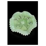 Northwood Grape & Cable Uranium Glass Plate