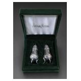 Neiman Marcus Metal Salt-and-Pepper Shaker Pair