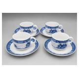 Pavilion Porcelain Cup-and-Saucer Group