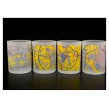 Frosted Glass Aviation Chart Tumblers