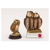 Andrea Sadek & Gorham Owl Figurines, 2-Piece Set