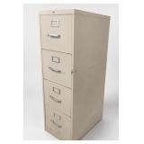 HON Beige Metal 5-Drawer Vertical File Cabinet