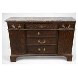 Henredon Marble-Top Sideboard Cabinet