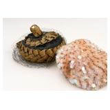 Michael Terre Hat & Pink Sequined Hat