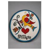 Vintage Pennsylvania Dutch Willkom Hex Sign